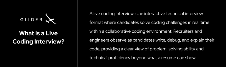 Live Coding Interview Software | Glider AI